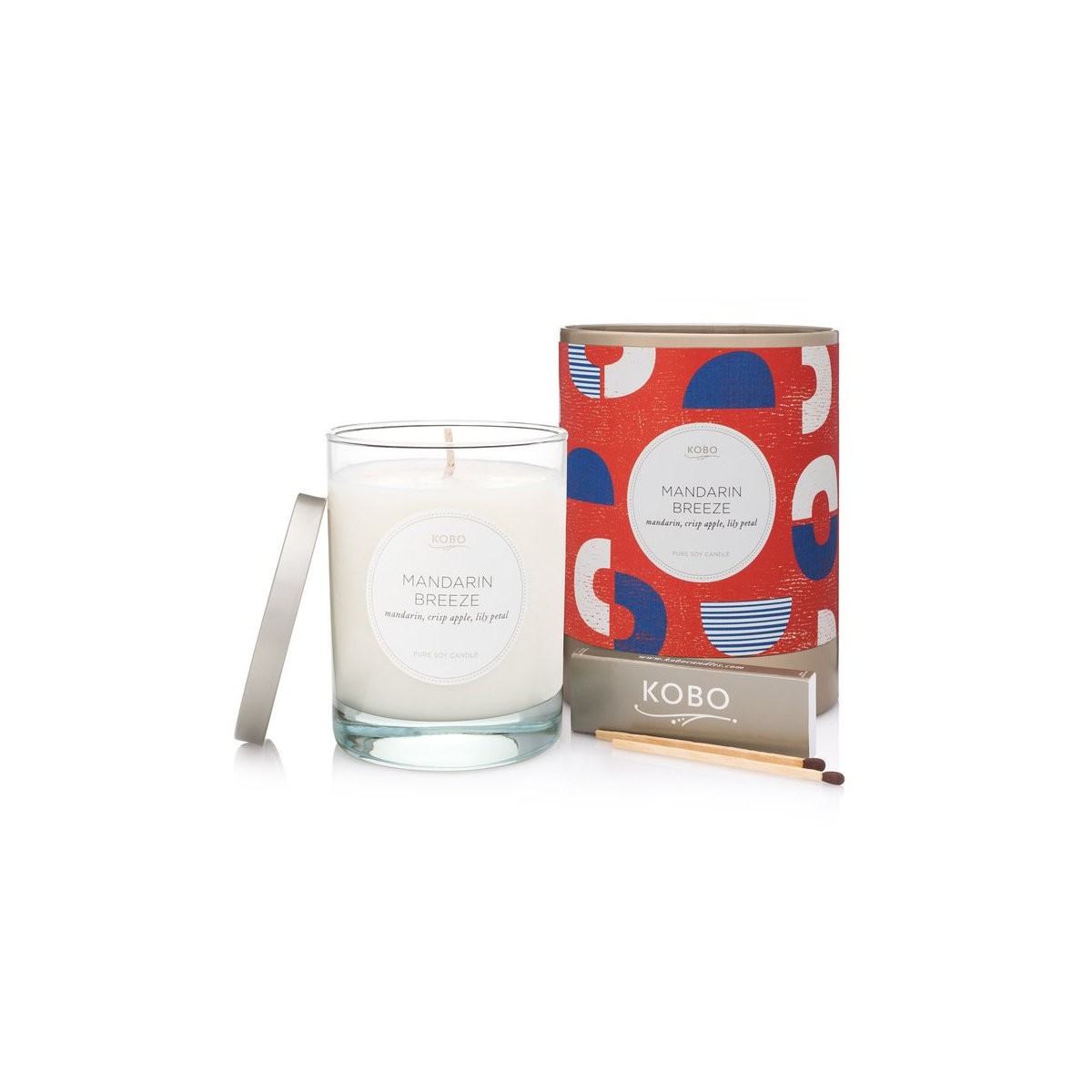 VOLUSPA KOBO NATURAL MATH MANDARIN BREEZE CANDLE VONNÁ SVIEČKA (11OZ / 312G)