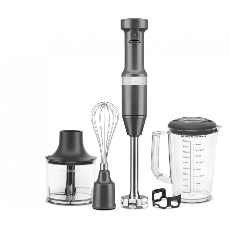 KITCHENAID KABELOVÝ TYČOVÝ MIXÉR 5KHBV83 - TMAVÁ ŠEDÁ