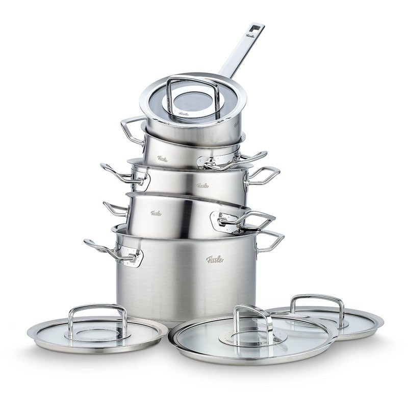 5-dielna sada Hrncov Fissler Original-Profi Collection so Sklenenými Pokrievkami, rajnica