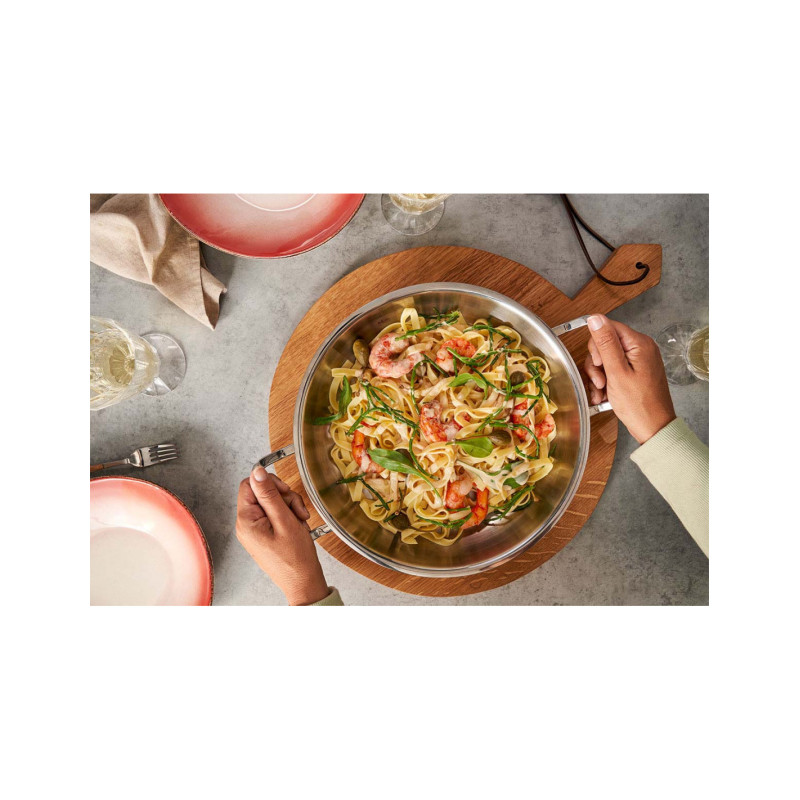 Panvica na vyprážanie a servírovanie 24cm 2l s pokrievkou