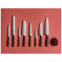 Stojan so 7 ks nožov CLASSIC COLOUR Tasty Sumac