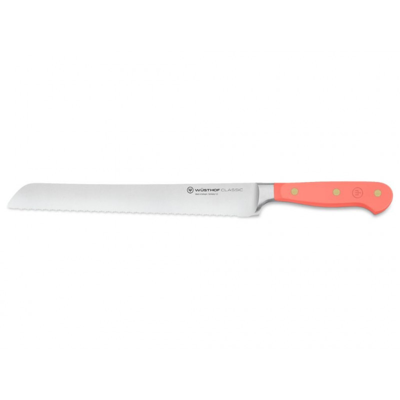 Nôž na chlieb CLASSIC COLOUR 23 cm Coral Peach