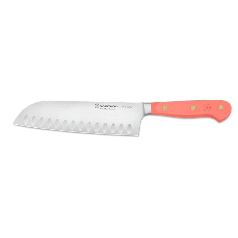 Nôž Santoku CLASSIC COLOUR 17 cm s výbrusom Coral Peach