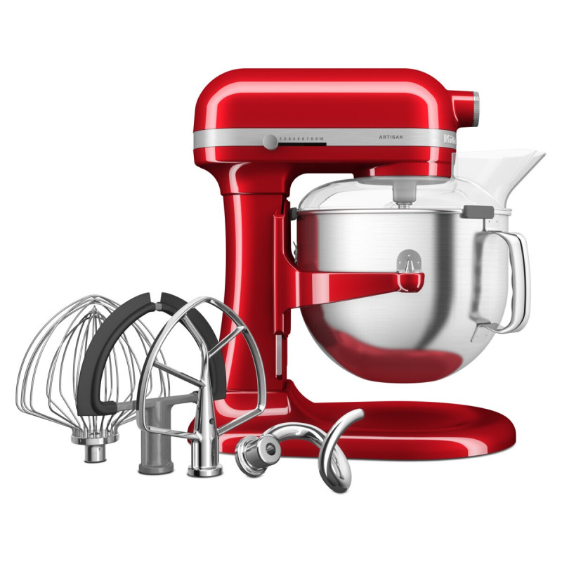Kitchenaid robot Artisan 5KSM70SHXECA červená metalíza
