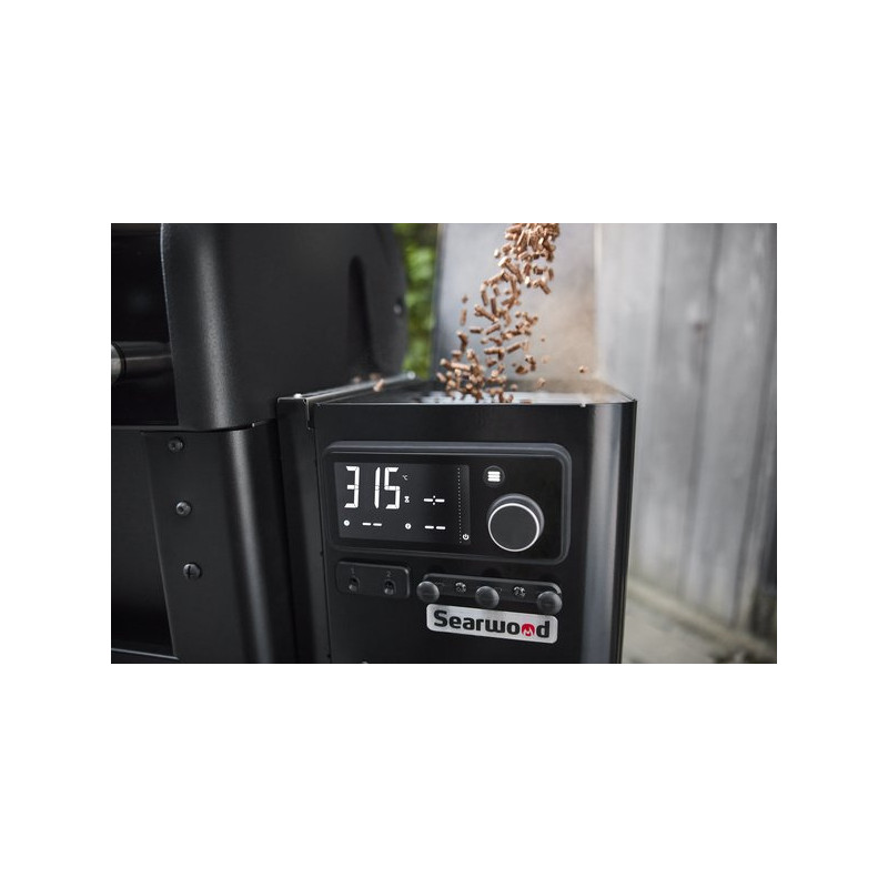 Weber Searwood XL Black 91 cm, peletový gril