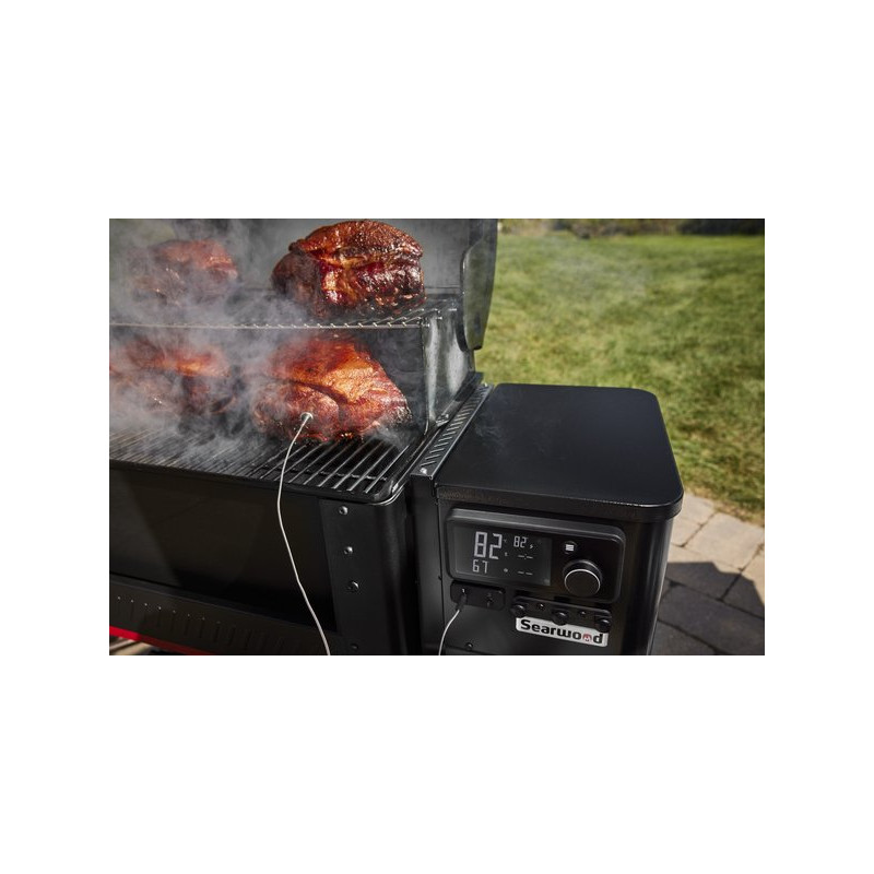 Weber Searwood XL Black 91 cm, peletový gril