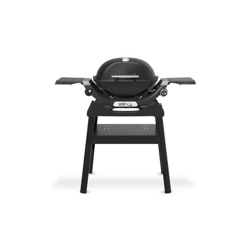 Plynový gril Q 1200N s postrannými stolíkmi a kompaktným podstavcom