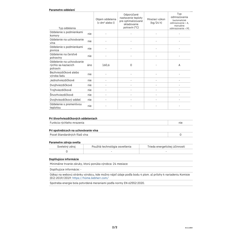 Chladnička RBa30 425i Prime BioFresh