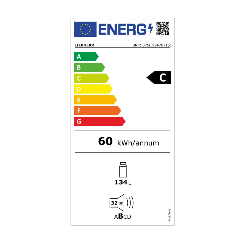 Vstavaná Chladnička URPc 375i Prime