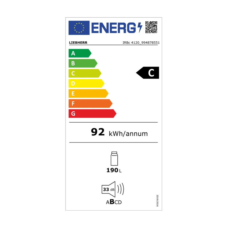 Vstavaná Chladnička IRBc 4120 Plus BioFresh