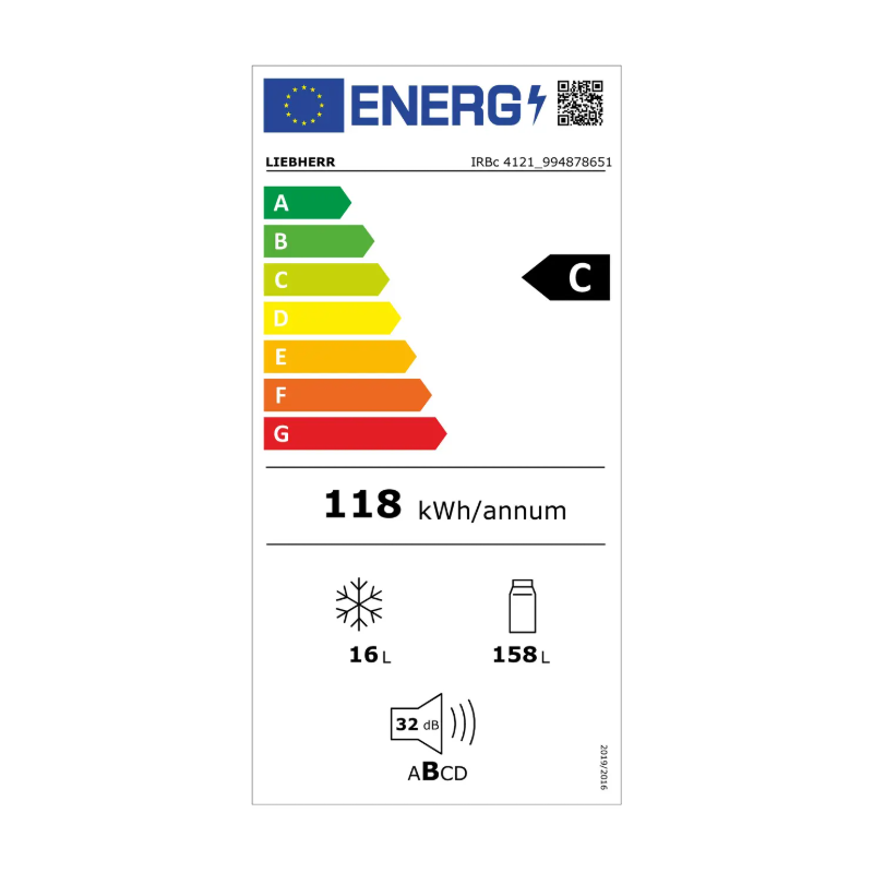 Vstavaná Chladnička IRBc 4121 Plus BioFresh