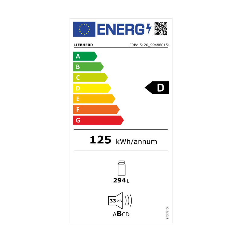 Vstavaná Chladnička IRBd 5120 Plus BioFresh