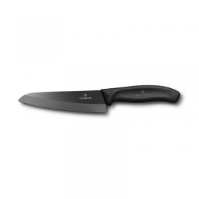Keramický narezový nôž 15cm, čierny