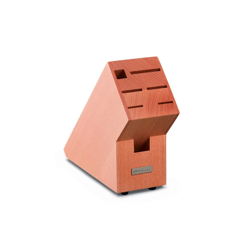 Stojan so 4 ks nožov GOURMET s ocieľkou, nožnicami, brúskou a doskou na krájanie