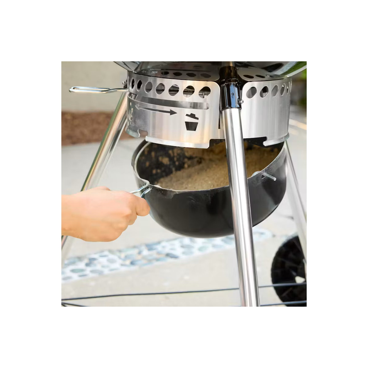 Gril na drevené uhlie Master-Touch, 57 cm, Smoke Grey