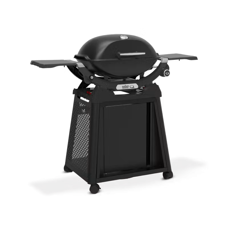Weber Plynový gril Q 2200N s postrannými stolíkmi a vozíkom Premium
