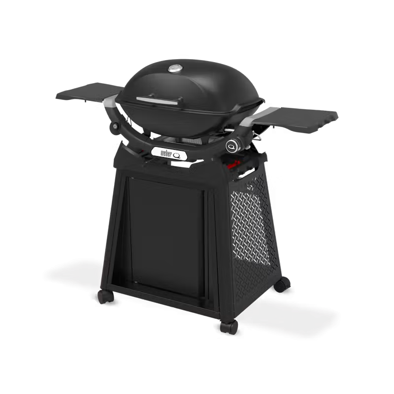 Weber Plynový gril Q 2200N s postrannými stolíkmi a vozíkom Premium