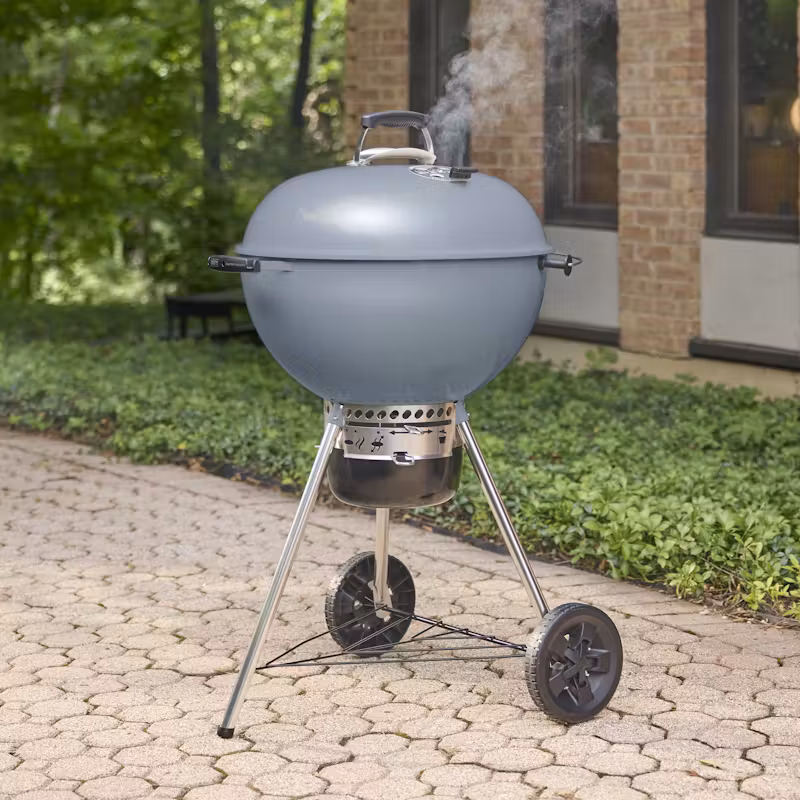 Weber Gril na drevené uhlie Master-Touch, 57 cm, Slate Blue