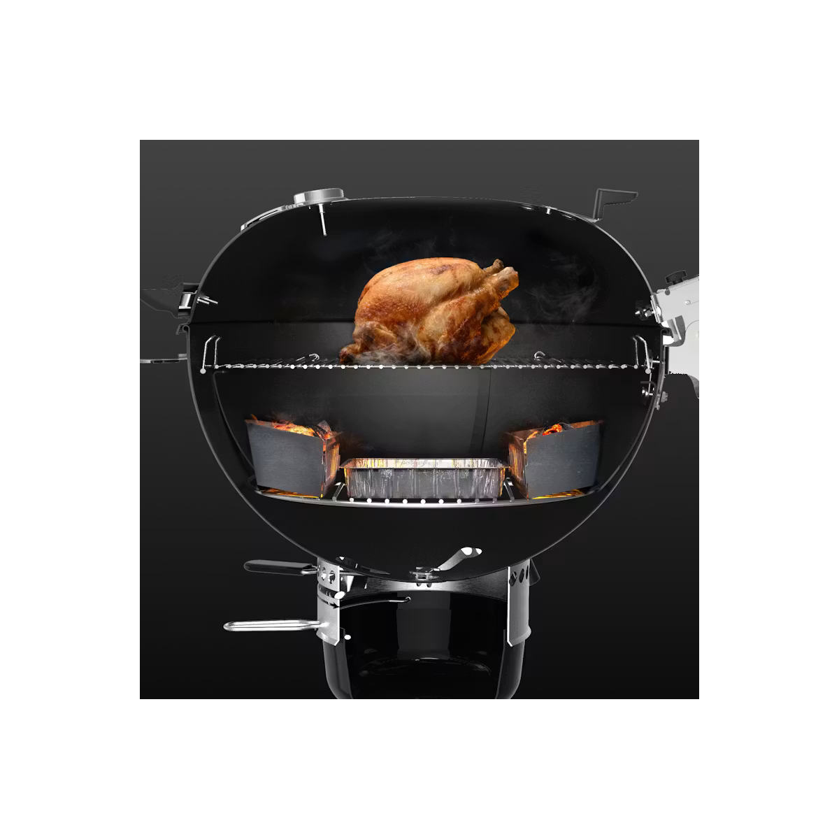 Weber Gril na drevené uhlie Master-Touch Premium, 57 cm