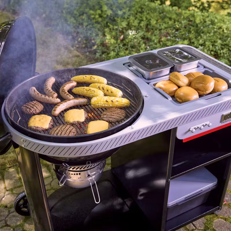 Weber Gril na drevené uhlie Performer Premium, 57 cm