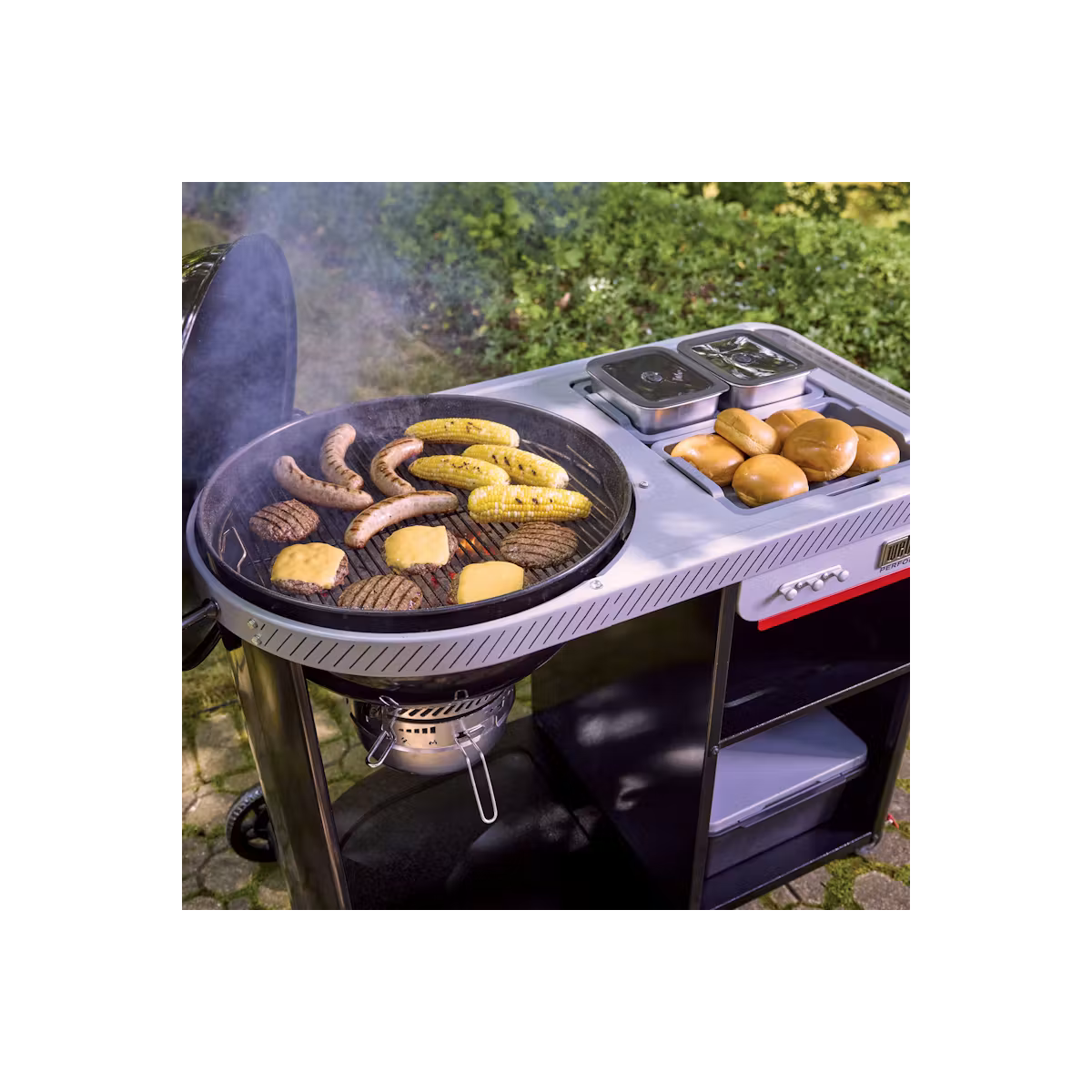 Weber Gril na drevené uhlie Performer Premium, 57 cm
