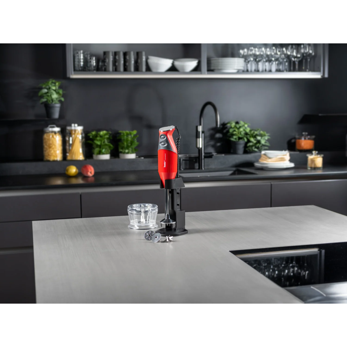 Ponorný tyčový mixér Deluxe, typ D, 200 W, čierna