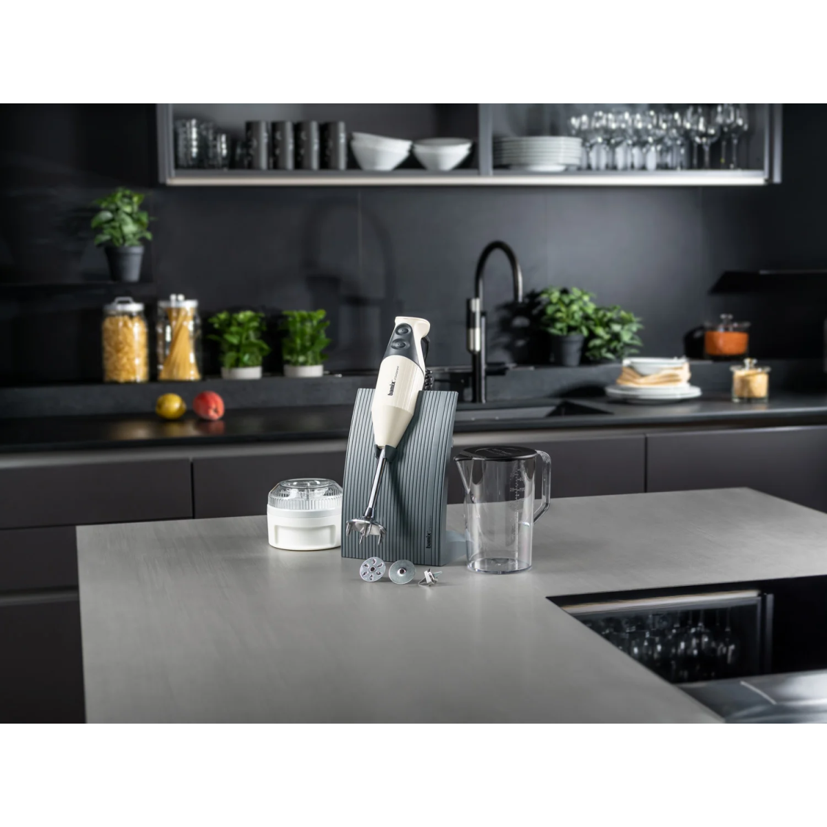 Ponorný tyčový mixér Swissline 200 W, krémový