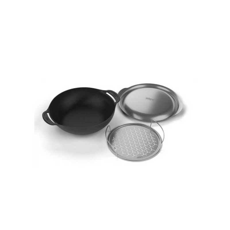 Wok s pokrievkou a naparovačom do GBS - Gourmet systému