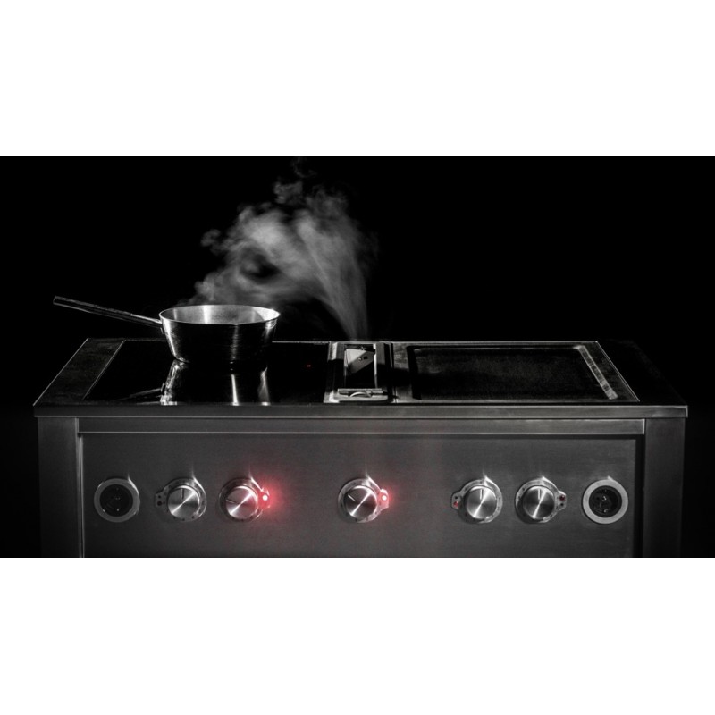 Kuchynský modul - vozík profi  - 2x Varná doska - Odsávač 668111