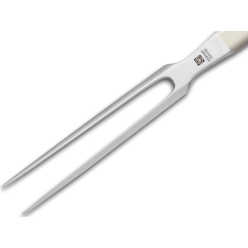 Vidlička na mäso 16 cm krémová